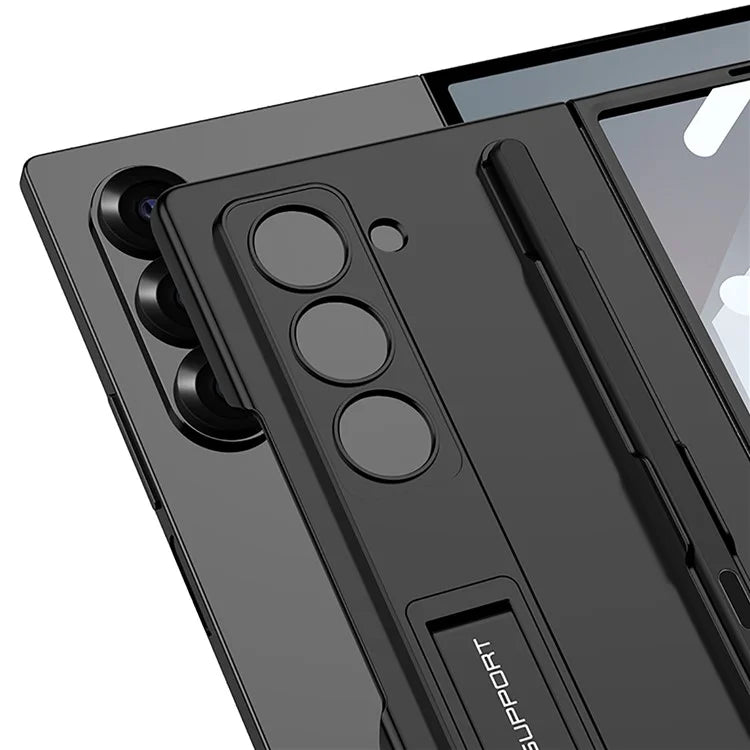 GKK For Samsung Galaxy Z Fold6 5G Case with Screen Film Kickstand Ultra Thin PC Phone Cover