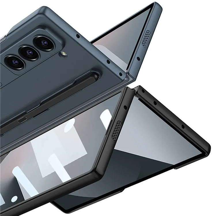 GKK For Samsung Galaxy Z Fold6 5G Case with Screen Film Kickstand Ultra Thin PC Phone Cover