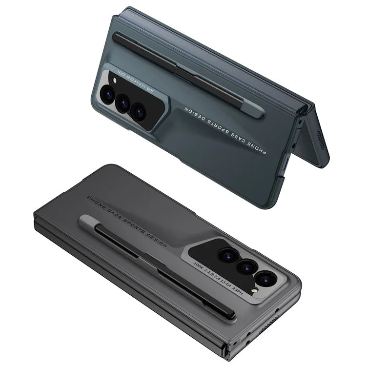 GKK For Samsung Galaxy Z Fold6 5G Case Anti-Drop PC+PU Phone Cover with Screen Film