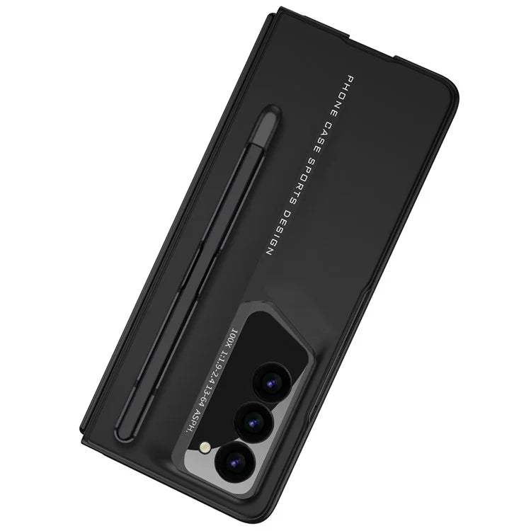 GKK For Samsung Galaxy Z Fold6 5G Case Anti-Drop PC+PU Phone Cover with Screen Film