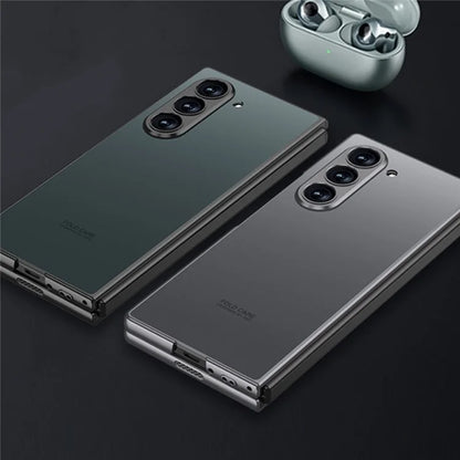 GKK For Samsung Galaxy Z Fold6 5G Case Protective PC+PU Phone Cover with Screen Film
