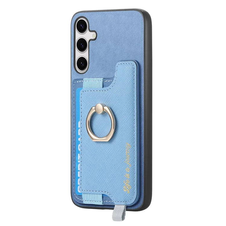 B5 For Samsung	Galaxy S24 Case 2-in-1 Magnetic Detachable Card Holder Leather+TPU Phone Cover