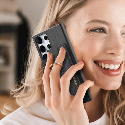 B5 For Samsung Galaxy S24 Ultra Case 2-in-1 Magnetic Detachable Card Holder Leather+TPU Phone Cover