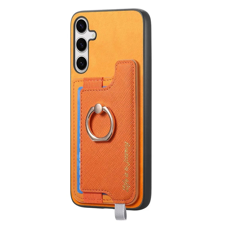 B5 For Samsung Galaxy S24+ Case 2-in-1 Magnetic Detachable Card Holder Leather+TPU Phone Cover