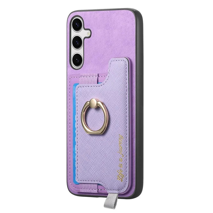 B5 For Samsung Galaxy S24+ Case 2-in-1 Magnetic Detachable Card Holder Leather+TPU Phone Cover