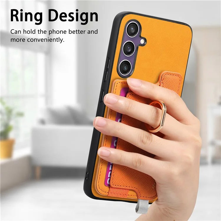 B5 For Samsung Galaxy S23 FE Case 2-in-1 Magnetic Detachable Card Holder Leather+TPU Phone Cover