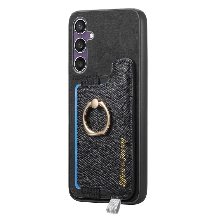 B5 For Samsung Galaxy S23 FE Case 2-in-1 Magnetic Detachable Card Holder Leather+TPU Phone Cover