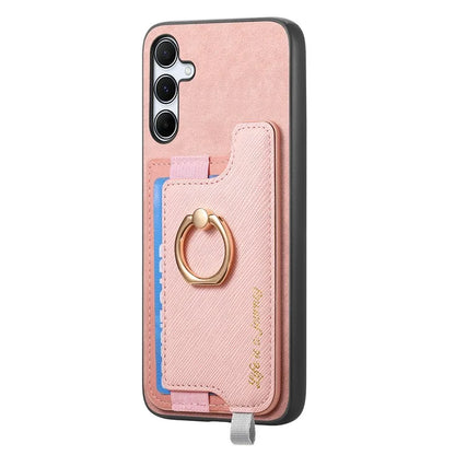 B5 For Samsung Galaxy A55 5G Case 2-in-1 Magnetic Detachable Card Holder Leather+TPU Phone Cover