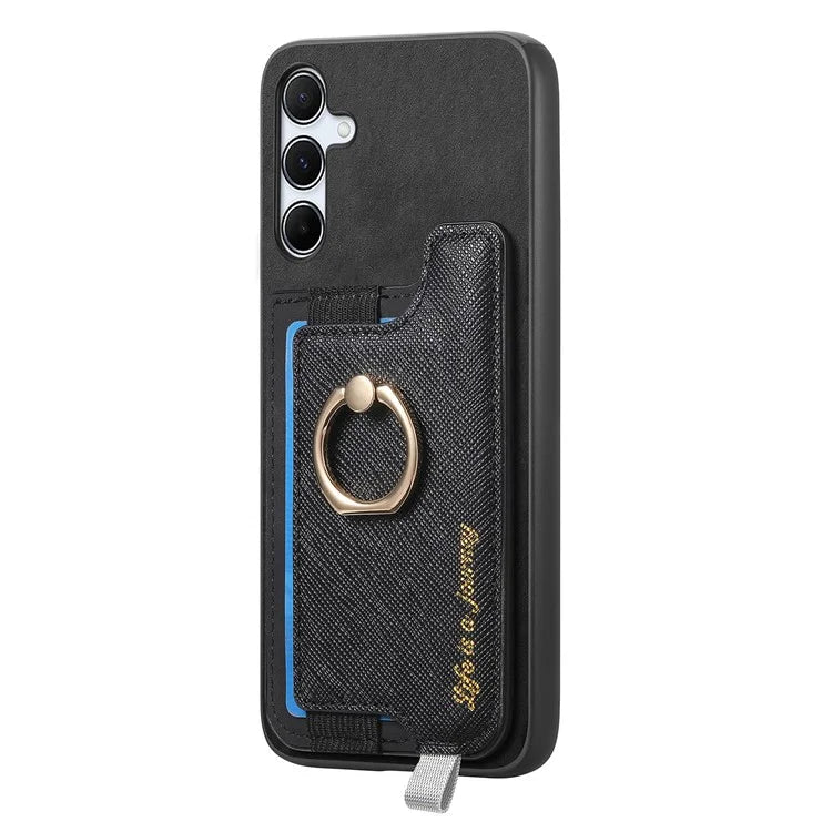 B5 For Samsung Galaxy A55 5G Case 2-in-1 Magnetic Detachable Card Holder Leather+TPU Phone Cover