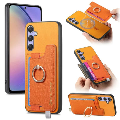 B5 For Samsung Galaxy A54 5G Case 2-in-1 Magnetic Detachable Card Holder Leather+TPU Phone Cover