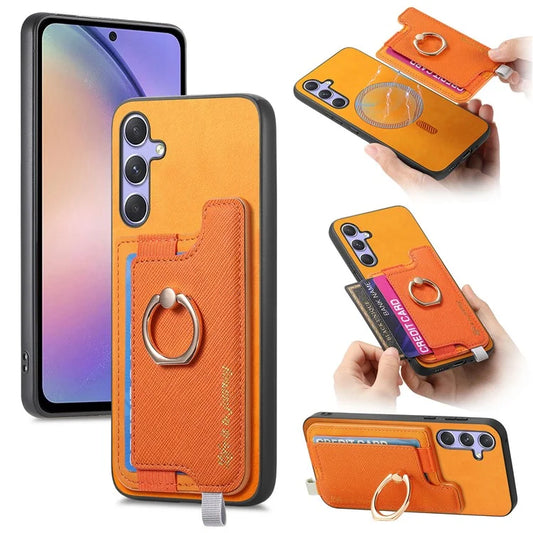 B5 For Samsung Galaxy A54 5G Case 2-in-1 Magnetic Detachable Card Holder Leather+TPU Phone Cover