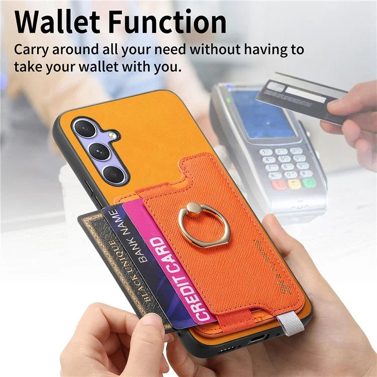 B5 For Samsung Galaxy A54 5G Case 2-in-1 Magnetic Detachable Card Holder Leather+TPU Phone Cover