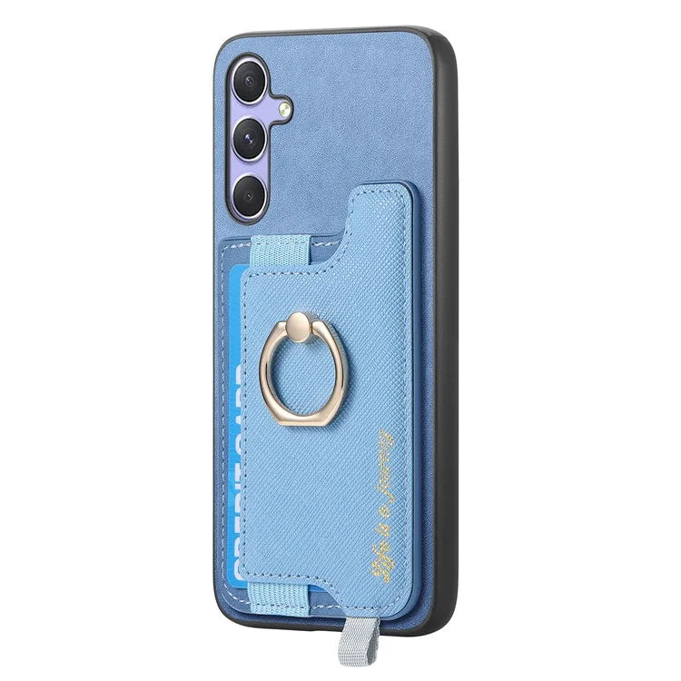 B5 For Samsung Galaxy A54 5G Case 2-in-1 Magnetic Detachable Card Holder Leather+TPU Phone Cover