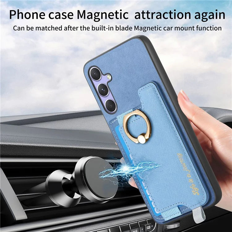 B5 For Samsung Galaxy A54 5G Case 2-in-1 Magnetic Detachable Card Holder Leather+TPU Phone Cover