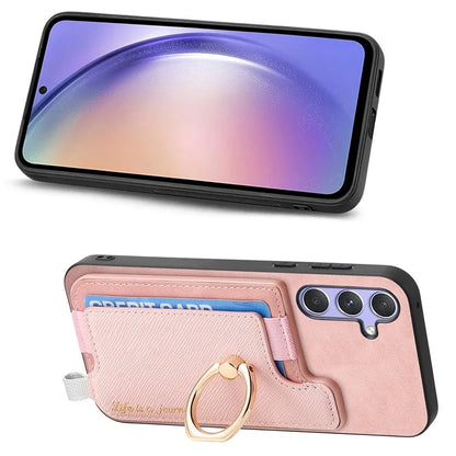 B5 For Samsung Galaxy A54 5G Case 2-in-1 Magnetic Detachable Card Holder Leather+TPU Phone Cover