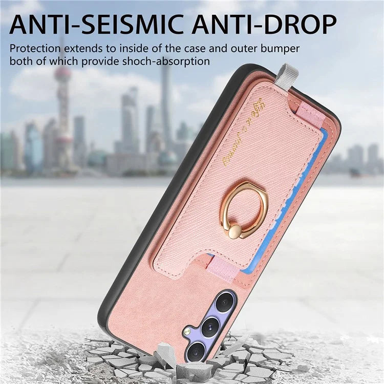 B5 For Samsung Galaxy A54 5G Case 2-in-1 Magnetic Detachable Card Holder Leather+TPU Phone Cover