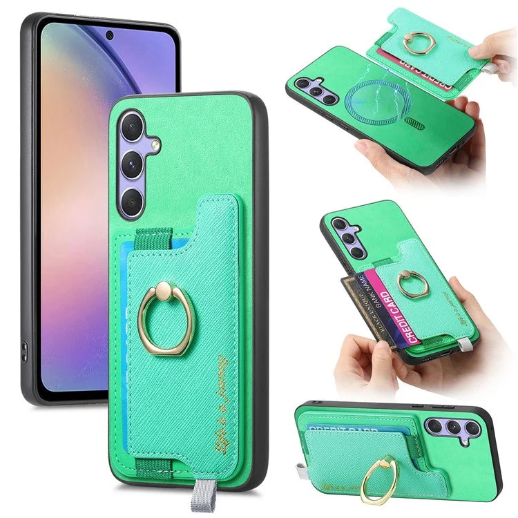 B5 For Samsung Galaxy A54 5G Case 2-in-1 Magnetic Detachable Card Holder Leather+TPU Phone Cover
