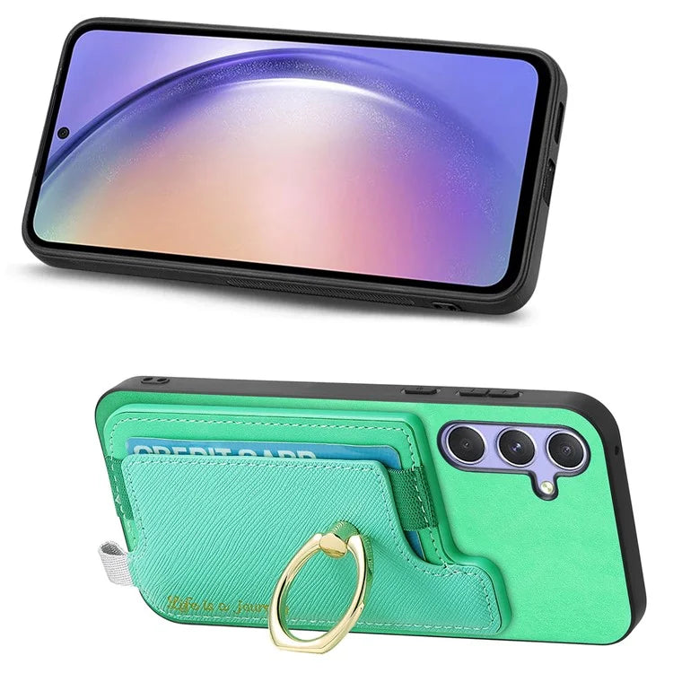 B5 For Samsung Galaxy A54 5G Case 2-in-1 Magnetic Detachable Card Holder Leather+TPU Phone Cover