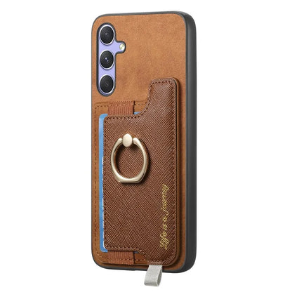B5 For Samsung Galaxy A54 5G Case 2-in-1 Magnetic Detachable Card Holder Leather+TPU Phone Cover