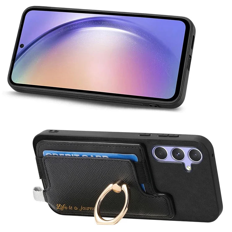 B5 For Samsung Galaxy A54 5G Case 2-in-1 Magnetic Detachable Card Holder Leather+TPU Phone Cover