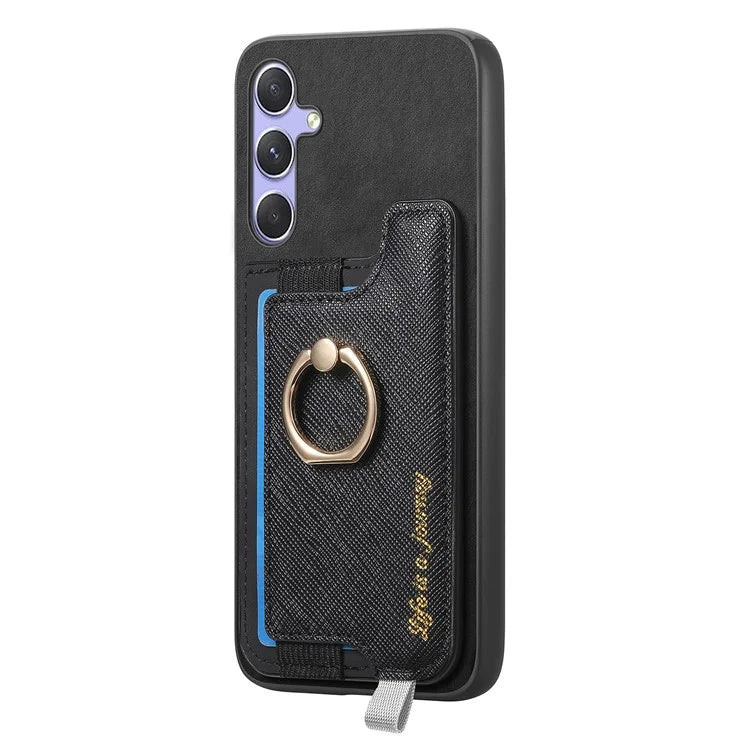B5 For Samsung Galaxy A54 5G Case 2-in-1 Magnetic Detachable Card Holder Leather+TPU Phone Cover