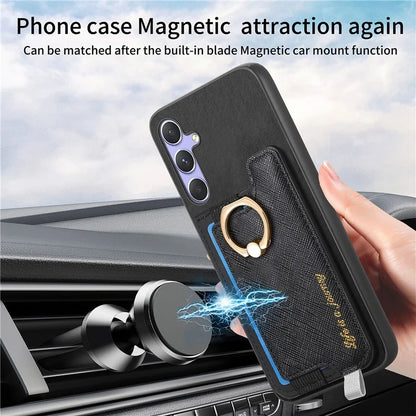 B5 For Samsung Galaxy A54 5G Case 2-in-1 Magnetic Detachable Card Holder Leather+TPU Phone Cover