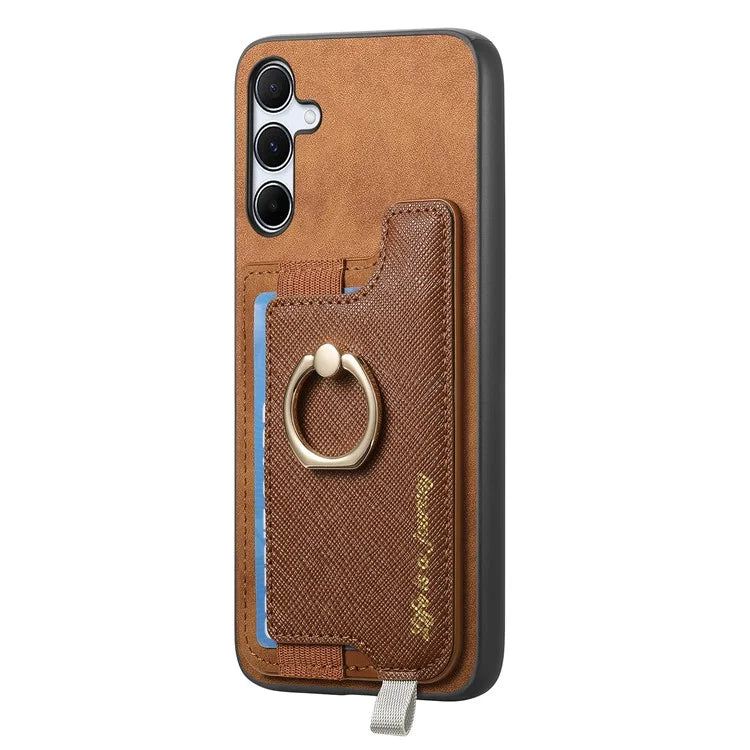 B5 For Samsung Galaxy A35 5G Case 2-in-1 Magnetic Detachable Card Holder Leather+TPU Phone Cover