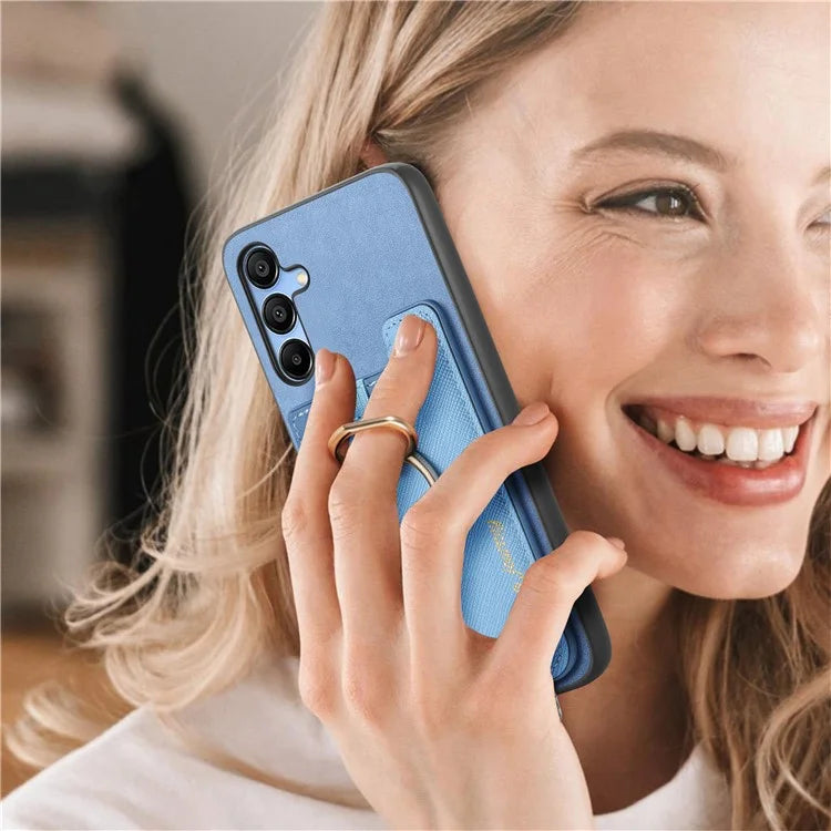 B5 For Samsung Galaxy A25 5G (Global) (161.0 X 76.5 X 8.3mm) Case 2-in-1 Magnetic Detachable Card Holder Leather+TPU Phone Cover