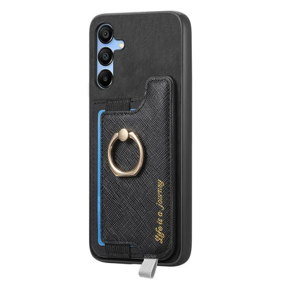 B5 For Samsung Galaxy A25 5G (Global) (161.0 X 76.5 X 8.3mm) Case 2-in-1 Magnetic Detachable Card Holder Leather+TPU Phone Cover