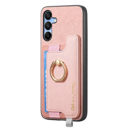 B5 For Samsung Galaxy A15 4G / 5G Case 2-in-1 Magnetic Detachable Card Holder Leather+TPU Phone Cover
