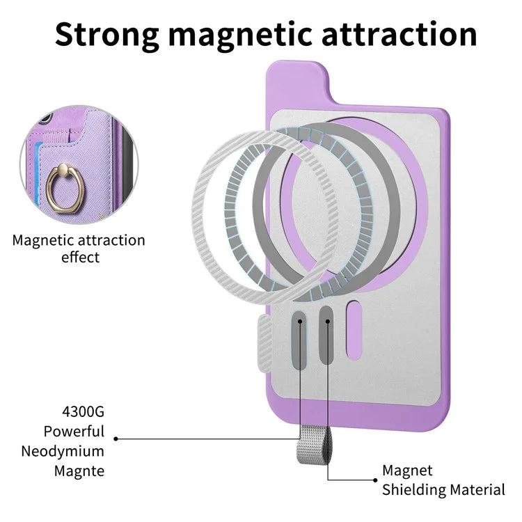 B5 For Samsung Galaxy A15 4G / 5G Case 2-in-1 Magnetic Detachable Card Holder Leather+TPU Phone Cover