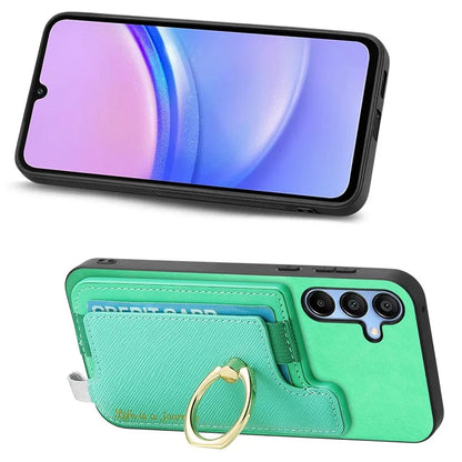 B5 For Samsung Galaxy A15 4G / 5G Case 2-in-1 Magnetic Detachable Card Holder Leather+TPU Phone Cover