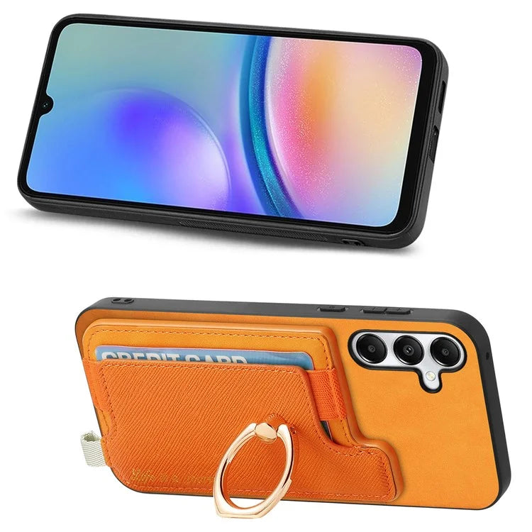 B5 For Samsung Galaxy A05s 4G Case 2-in-1 Magnetic Detachable Card Holder Leather+TPU Phone Cover
