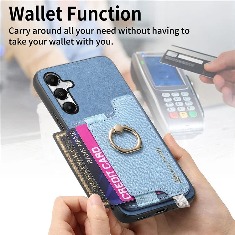 B5 For Samsung Galaxy A05s 4G Case 2-in-1 Magnetic Detachable Card Holder Leather+TPU Phone Cover