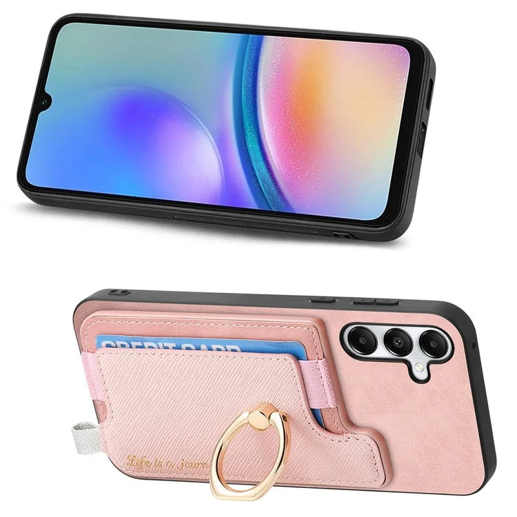 B5 For Samsung Galaxy A05s 4G Case 2-in-1 Magnetic Detachable Card Holder Leather+TPU Phone Cover