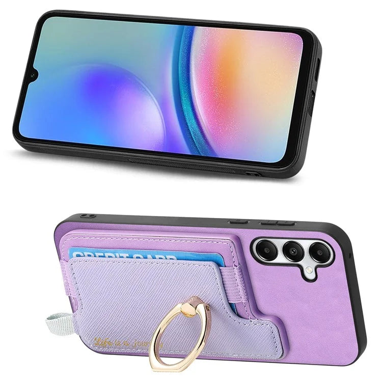 B5 For Samsung Galaxy A05s 4G Case 2-in-1 Magnetic Detachable Card Holder Leather+TPU Phone Cover