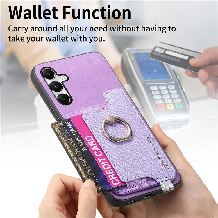 B5 For Samsung Galaxy A05s 4G Case 2-in-1 Magnetic Detachable Card Holder Leather+TPU Phone Cover