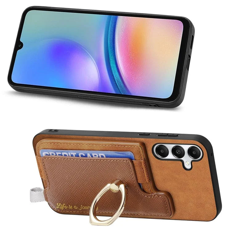 B5 For Samsung Galaxy A05s 4G Case 2-in-1 Magnetic Detachable Card Holder Leather+TPU Phone Cover