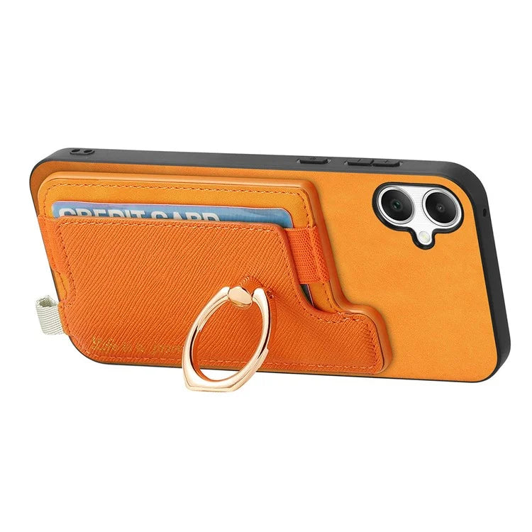 B5 For Samsung Galaxy A05 4G Case 2-in-1 Magnetic Detachable Card Holder Leather+TPU Phone Cover