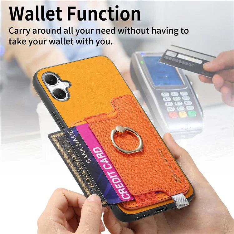 B5 For Samsung Galaxy A05 4G Case 2-in-1 Magnetic Detachable Card Holder Leather+TPU Phone Cover