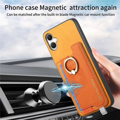B5 For Samsung Galaxy A05 4G Case 2-in-1 Magnetic Detachable Card Holder Leather+TPU Phone Cover