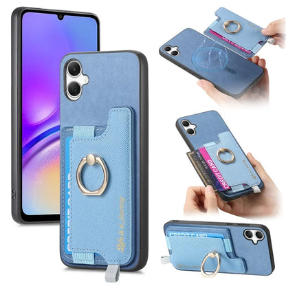 B5 For Samsung Galaxy A05 4G Case 2-in-1 Magnetic Detachable Card Holder Leather+TPU Phone Cover