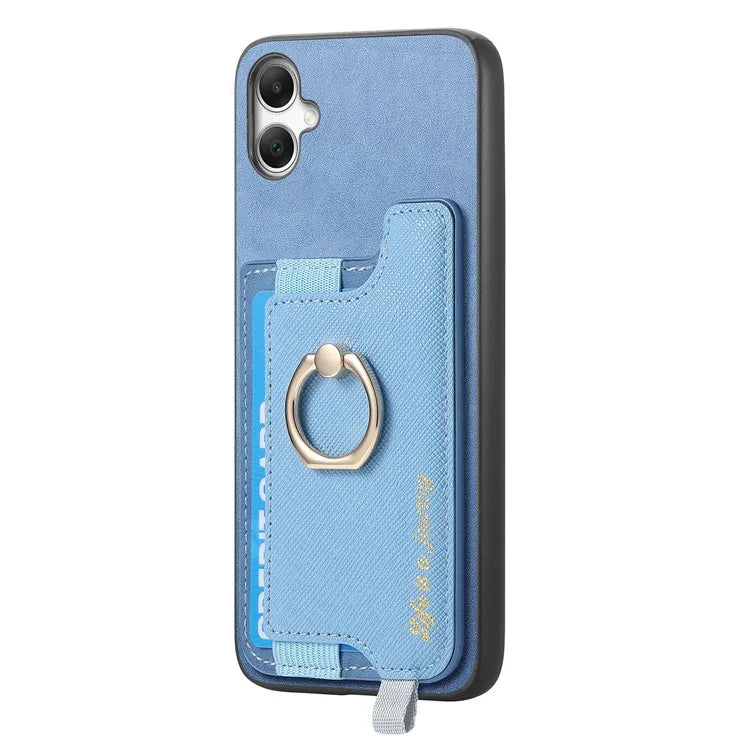 B5 For Samsung Galaxy A05 4G Case 2-in-1 Magnetic Detachable Card Holder Leather+TPU Phone Cover
