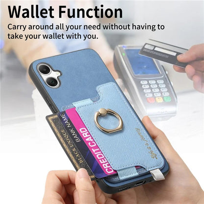 B5 For Samsung Galaxy A05 4G Case 2-in-1 Magnetic Detachable Card Holder Leather+TPU Phone Cover