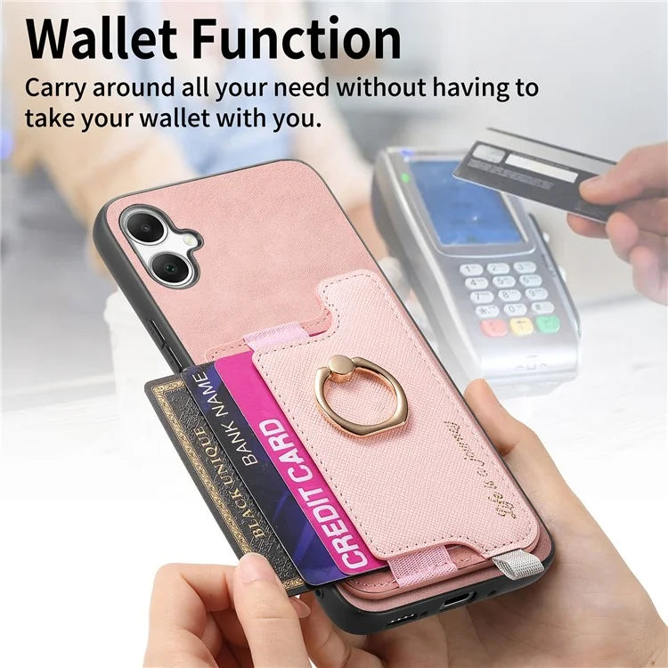 B5 For Samsung Galaxy A05 4G Case 2-in-1 Magnetic Detachable Card Holder Leather+TPU Phone Cover