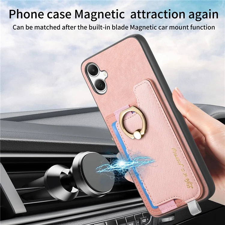 B5 For Samsung Galaxy A05 4G Case 2-in-1 Magnetic Detachable Card Holder Leather+TPU Phone Cover