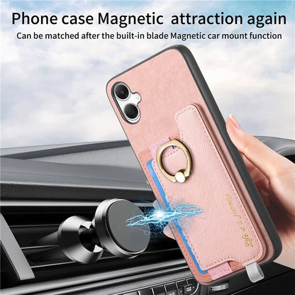 B5 For Samsung Galaxy A05 4G Case 2-in-1 Magnetic Detachable Card Holder Leather+TPU Phone Cover