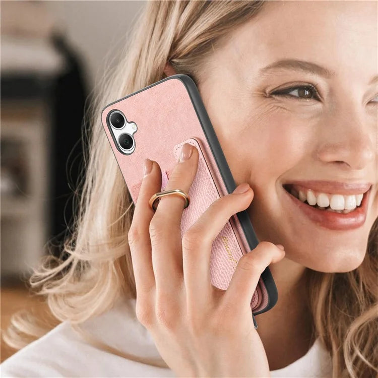 B5 For Samsung Galaxy A05 4G Case 2-in-1 Magnetic Detachable Card Holder Leather+TPU Phone Cover