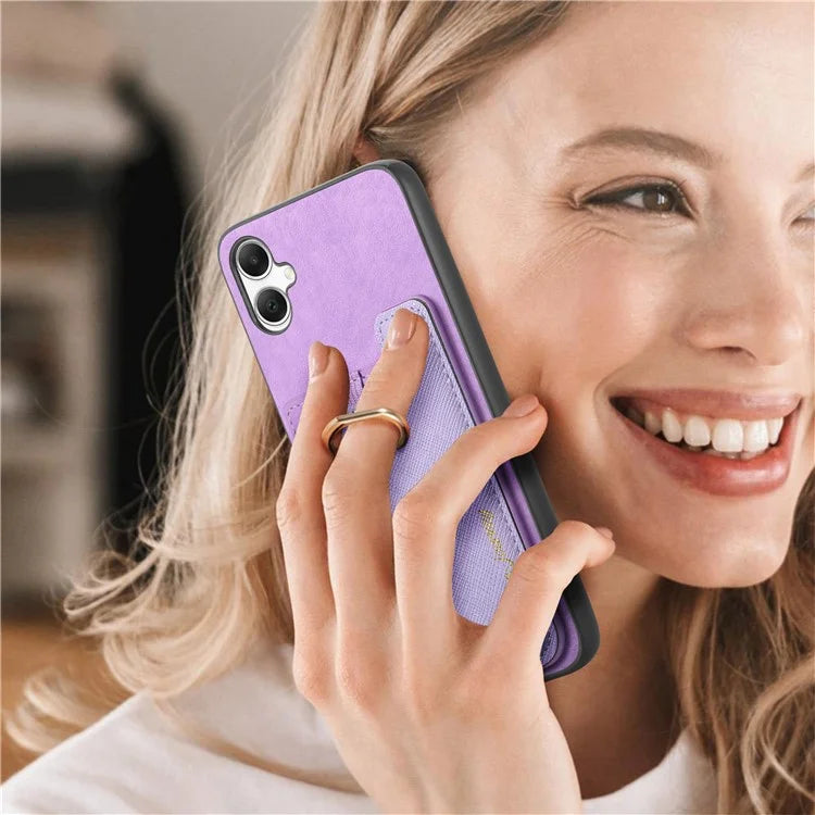 B5 For Samsung Galaxy A05 4G Case 2-in-1 Magnetic Detachable Card Holder Leather+TPU Phone Cover