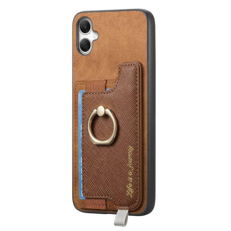 B5 For Samsung Galaxy A05 4G Case 2-in-1 Magnetic Detachable Card Holder Leather+TPU Phone Cover
